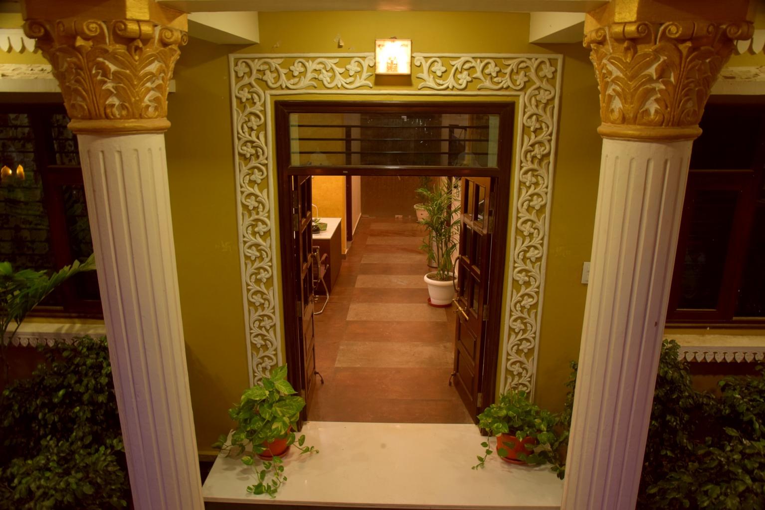 front door entry view