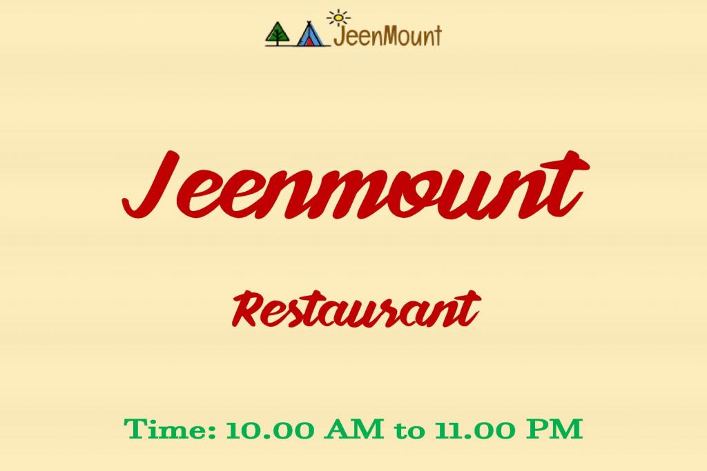 Jeenmount Family Restaurant Menu (Veg and Non Veg)